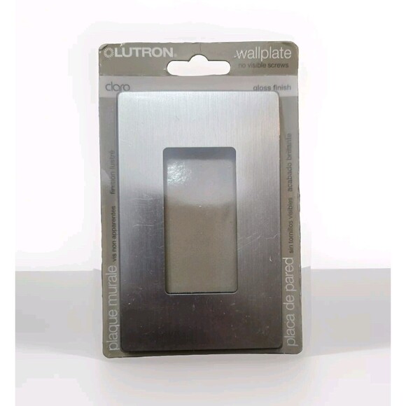 Lutron Other - Lutron Switchplate Wallplate Gloss Finish Stainless Steel CW-1B-SS New Unopened